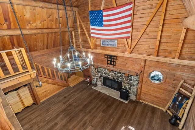 a view of a garage room