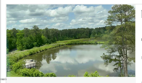 a view of a lake in middle of forest
