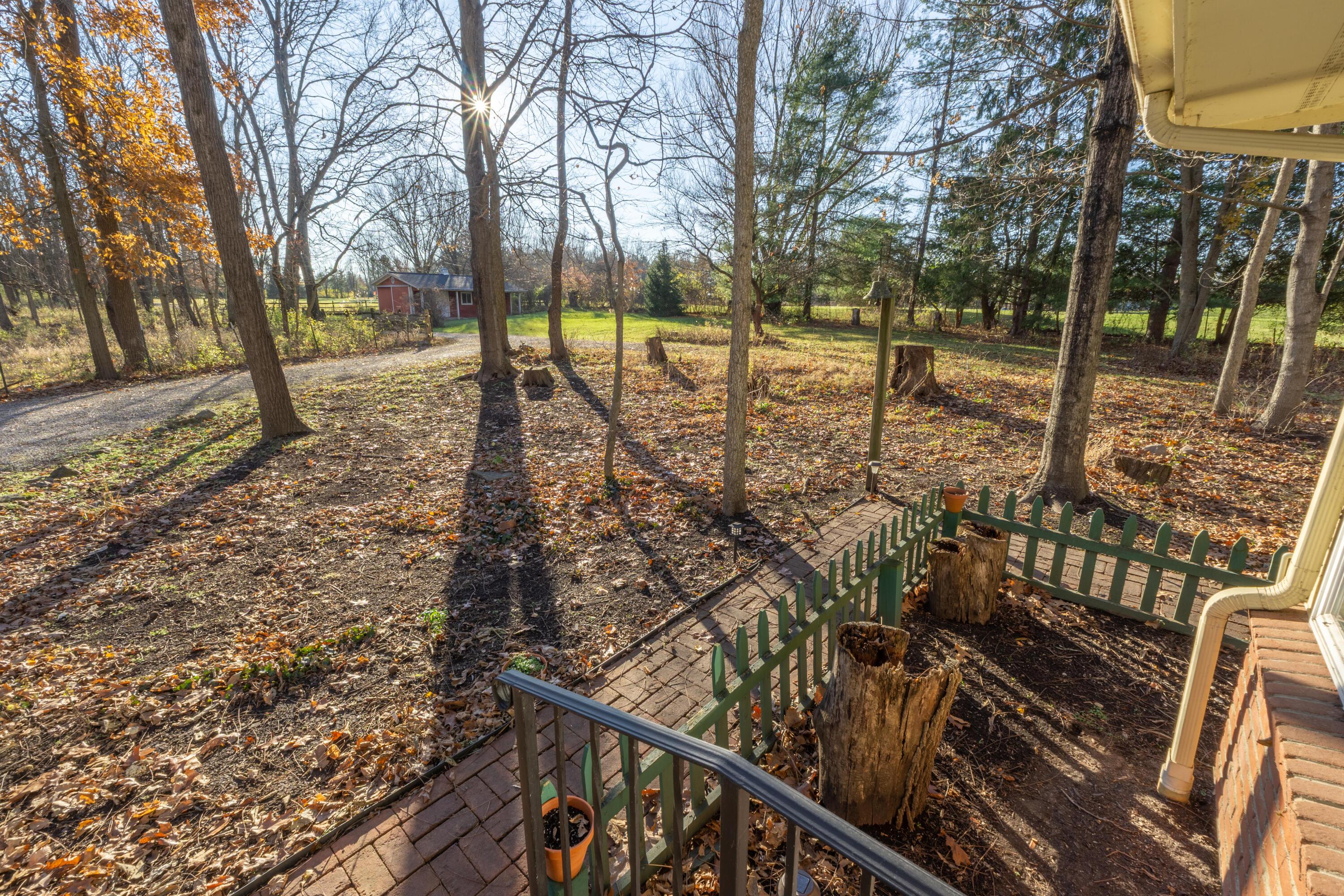3880 Fry Road Ostrander, OH 43061 - Photo 74 of 82 A view out the side door toward the front green space.