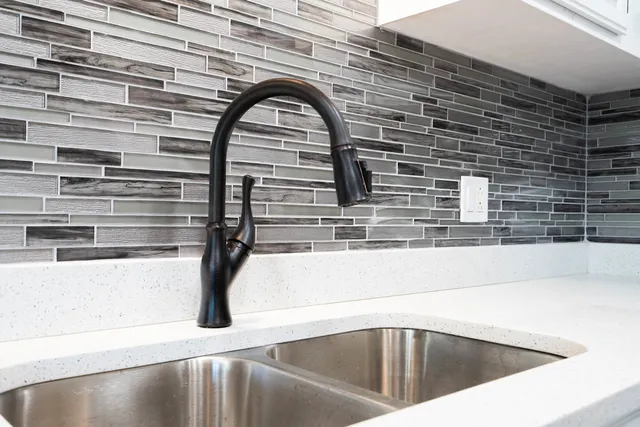 a view of a bathtub in a kitchen