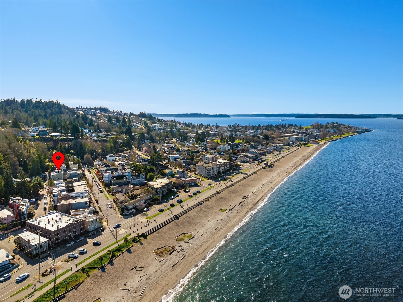 2455 Wickstrom Place Southwest Seattle, WA 98116 - Photo 27 of 36 an aerial view of a city