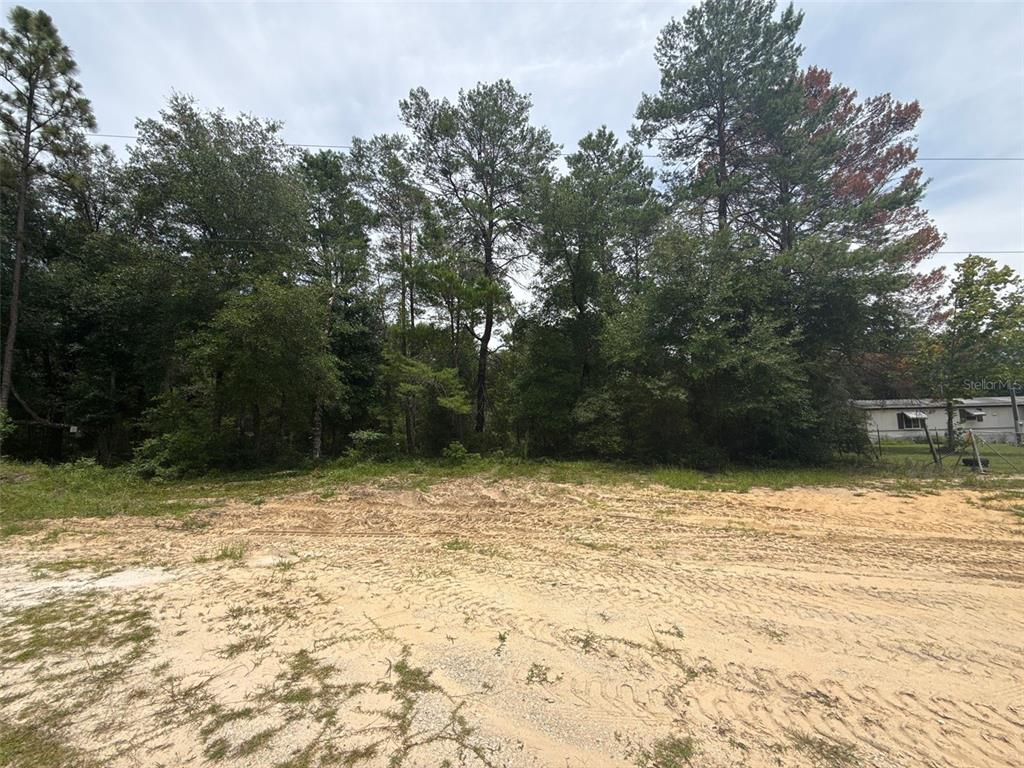 a backyard of a house