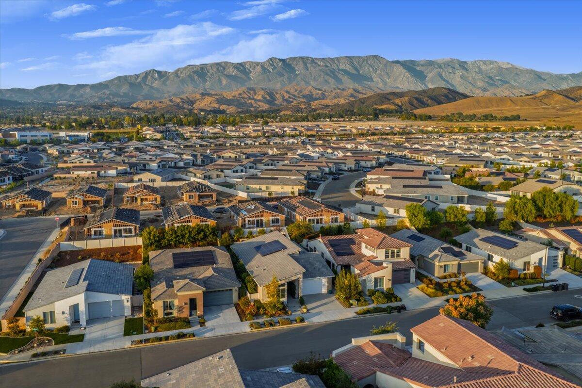 1514 Overpark Lane Beaumont, CA 92223 - Photo 43 of 76 an aerial view of residential houses with outdoor space