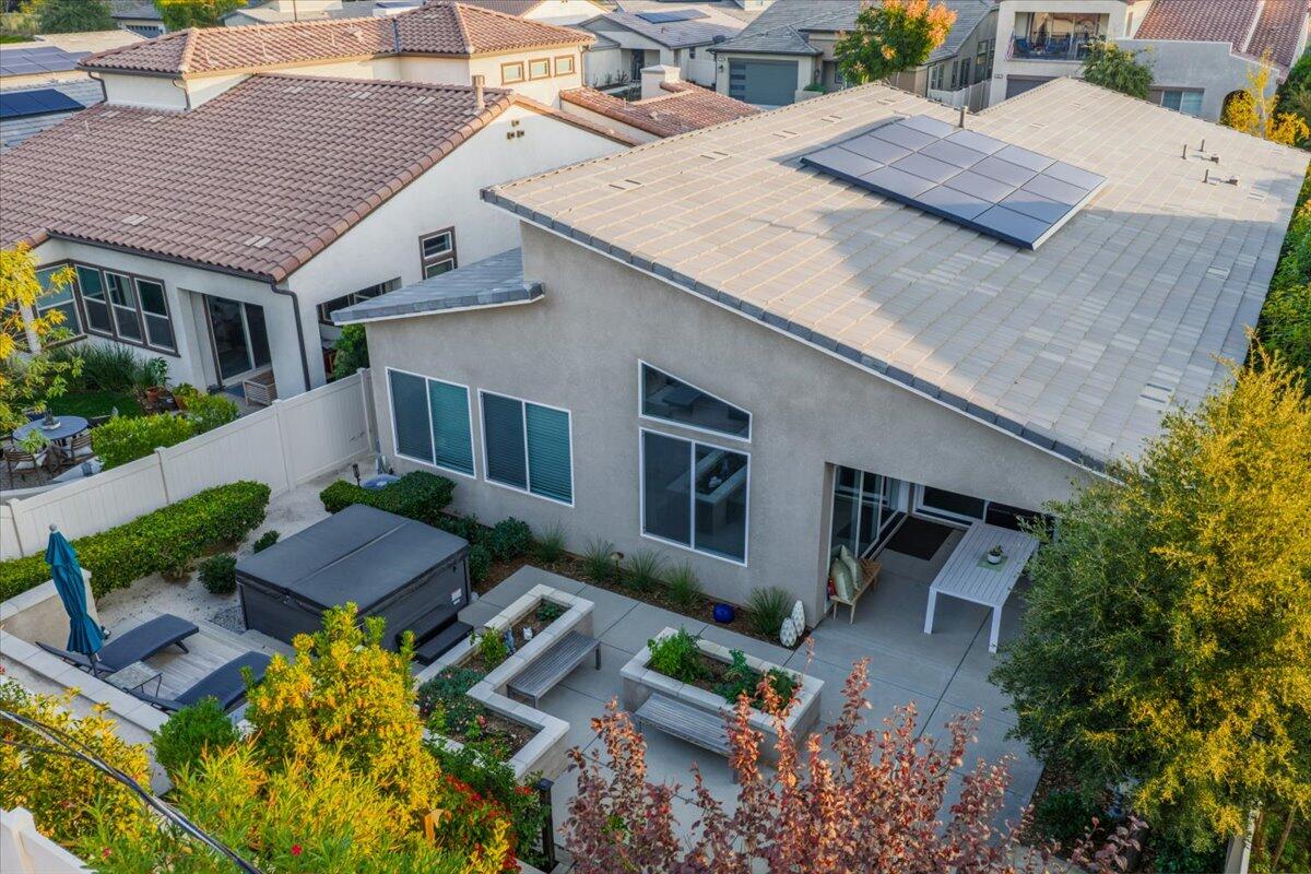 1514 Overpark Lane Beaumont, CA 92223 - Photo 48 of 76 an aerial view of a house with garden space and sitting area