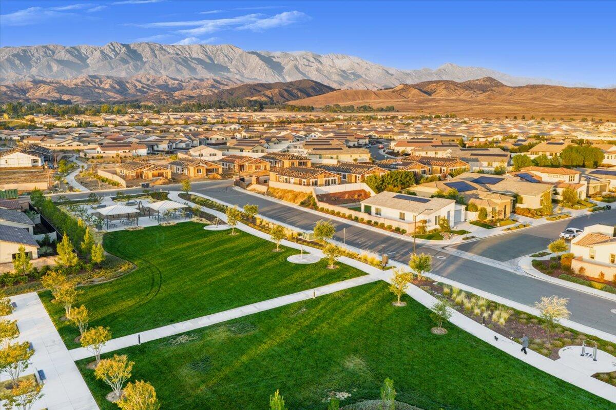 1514 Overpark Lane Beaumont, CA 92223 - Photo 53 of 76 an aerial view of residential houses with outdoor space and trees