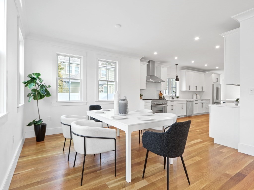 138 Lexington Street Newton, MA 02466 - Photo 5 of 27 a view of a dining room with furniture and window