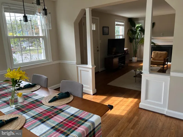 a bed room with a bed and a table