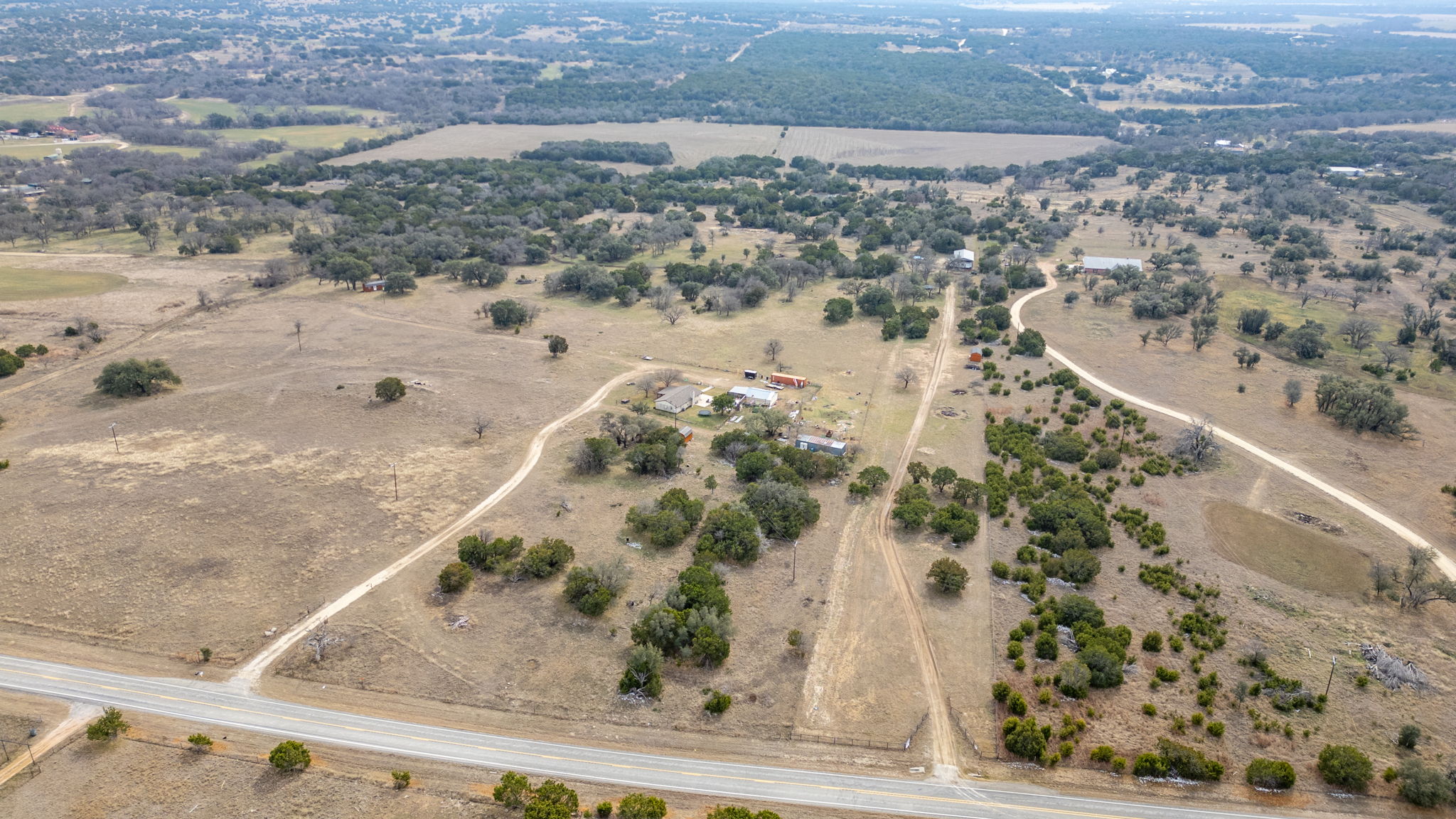 11990 Fm 580 Street East Kempner, TX 76539 - Photo 8 of 21 Aerial overview of property's location with rural landscape