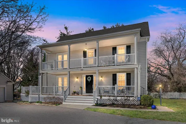front view of a house with a porch