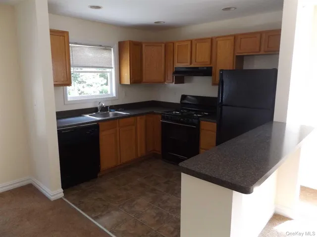 a kitchen with a sink a stove and refrigerator