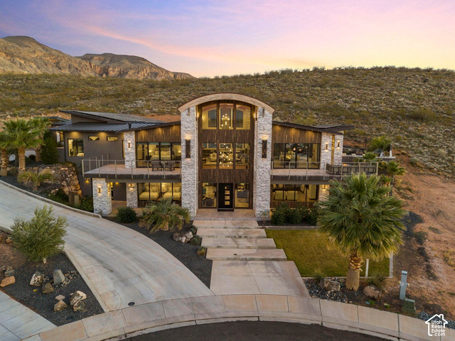 3652 South Cypress Road Hurricane, UT 84737 - Photo 1 of 81 Contemporary multi-level exterior with stone and wood-paneled accents
