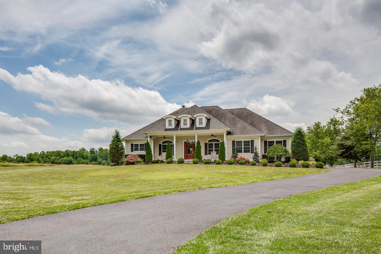Sprawling front yard