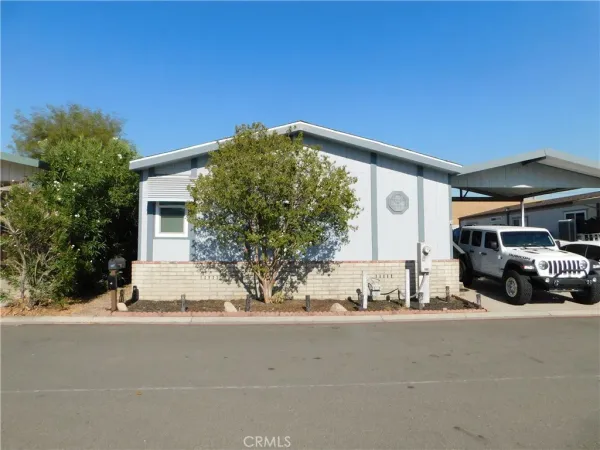 a car parked in front of a house