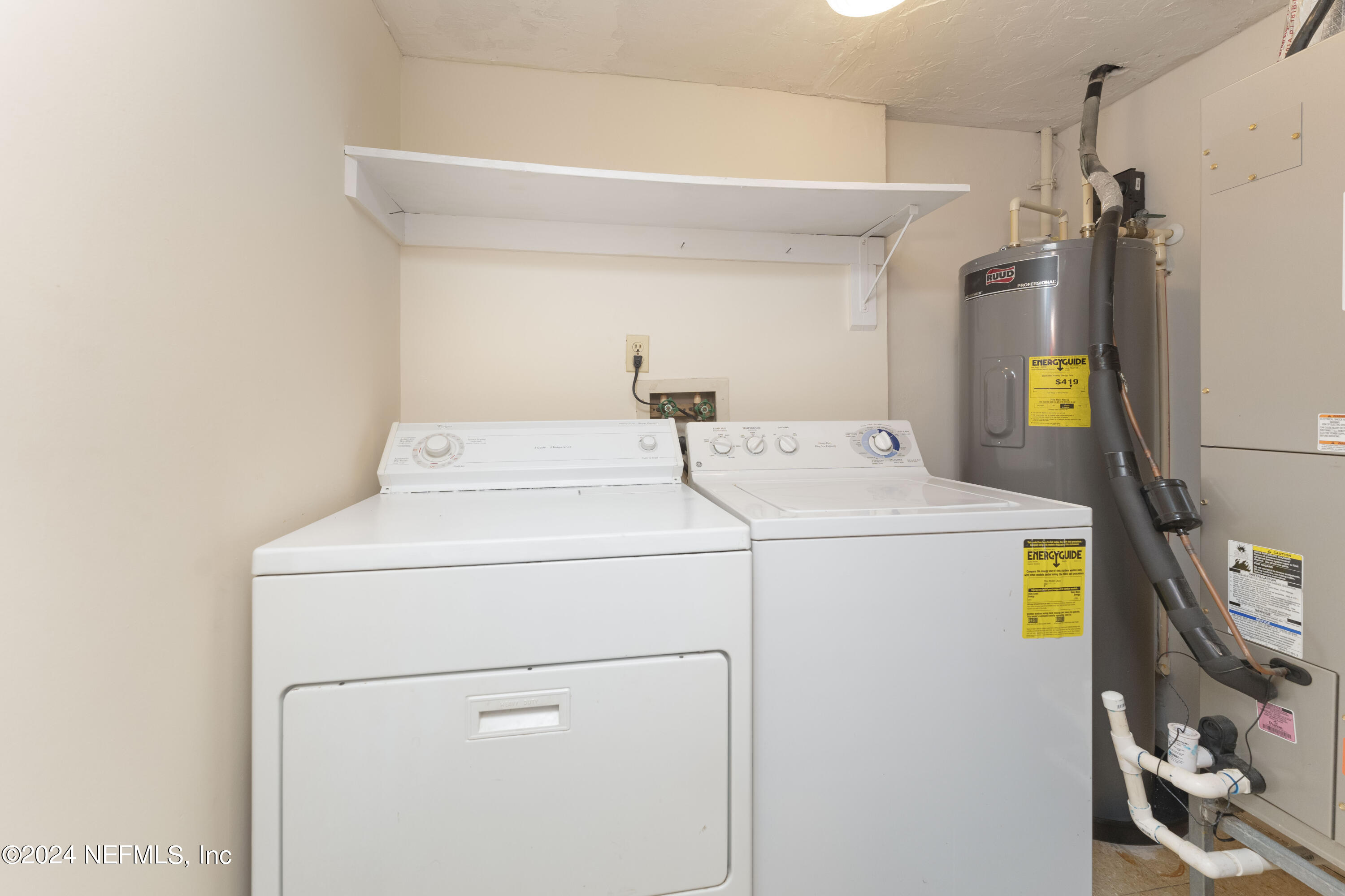10 10th Street, Unit 17 Atlantic Beach, FL 32233 - Photo 27 of 60 a utility room with dryer and washer