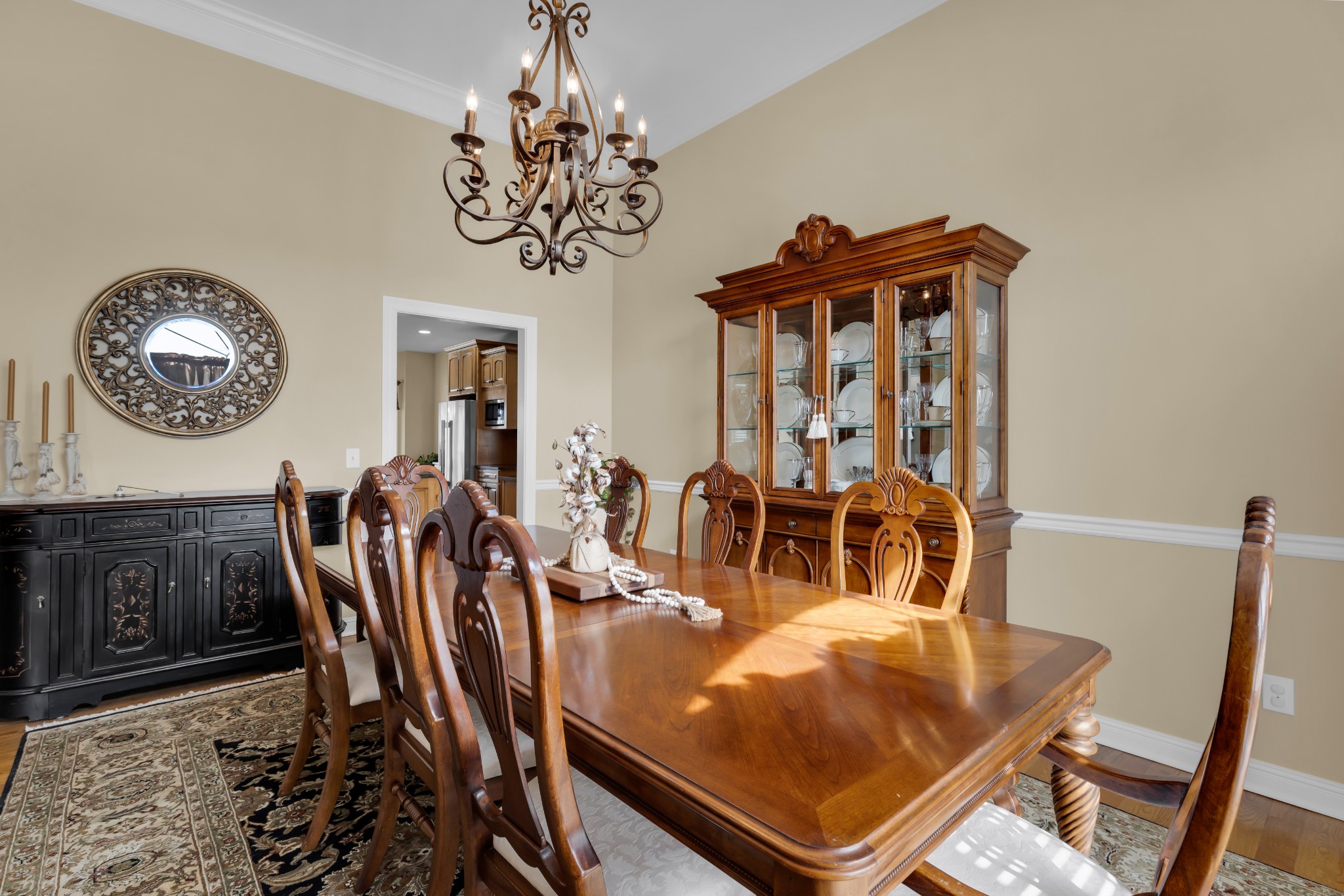 5144 Drake Road Cedar Hill, TN 37032 - Photo 7 of 80 a view of a dining room with furniture and chandelier