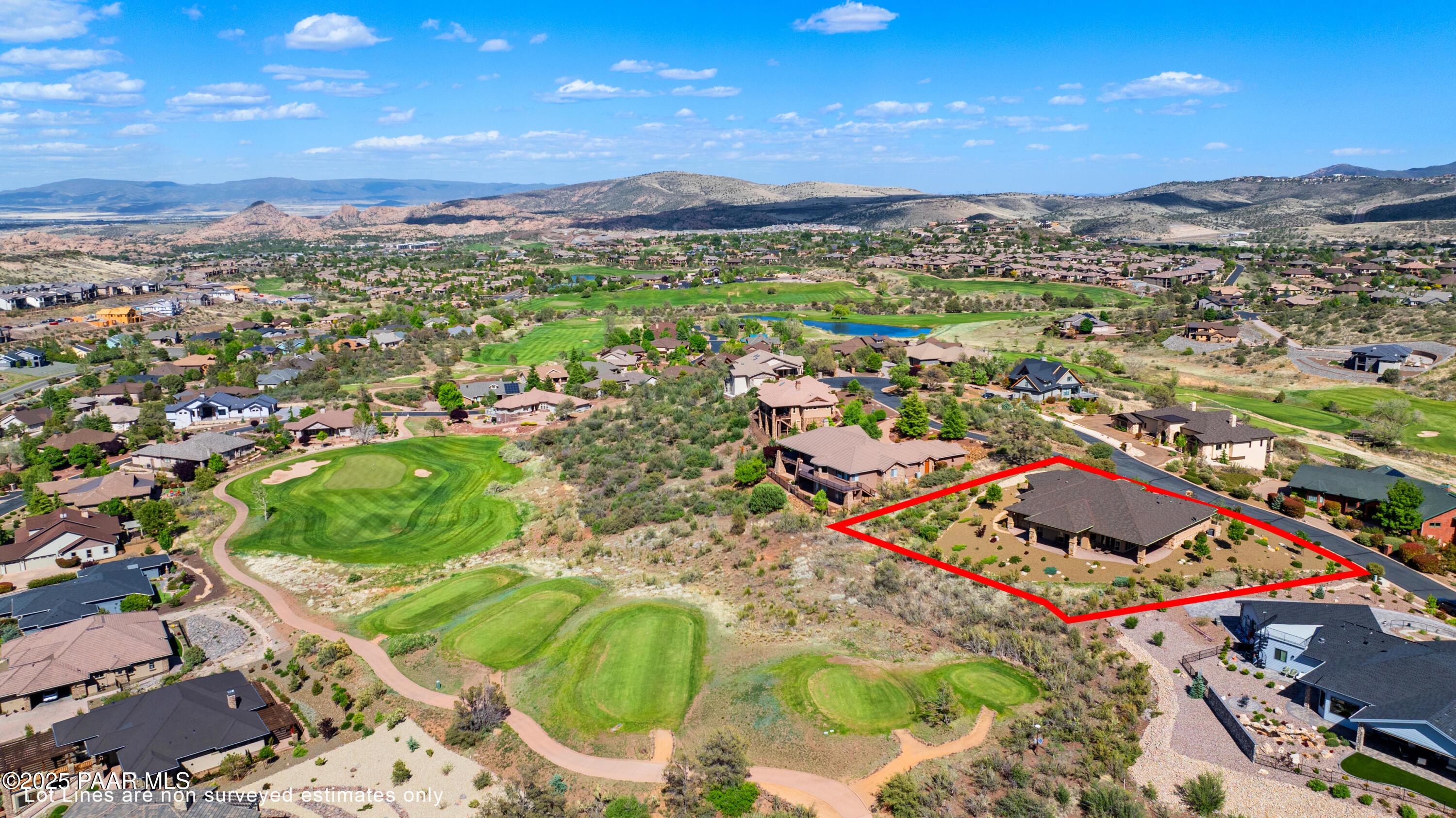 1032 Vantage Point Circle Prescott, AZ 86301 - Photo 38 of 67 45-Aerial Lot Lines