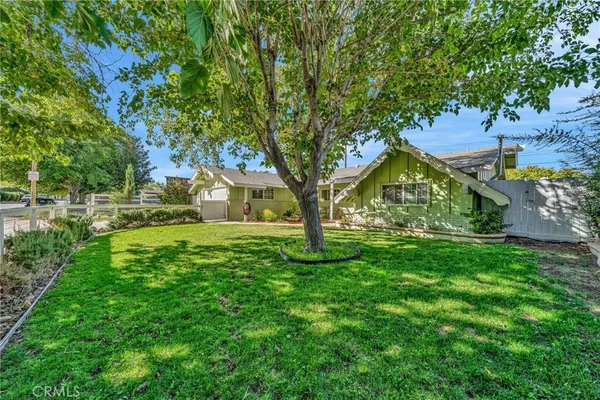 a view of yard with green space