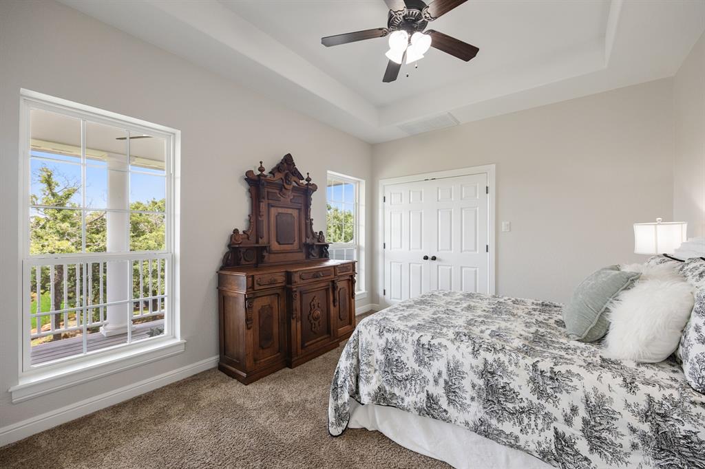 1619 Bloomfield Road Valley View, TX 76272 - Photo 26 of 39 Upstairs bedroom with views of the pond.