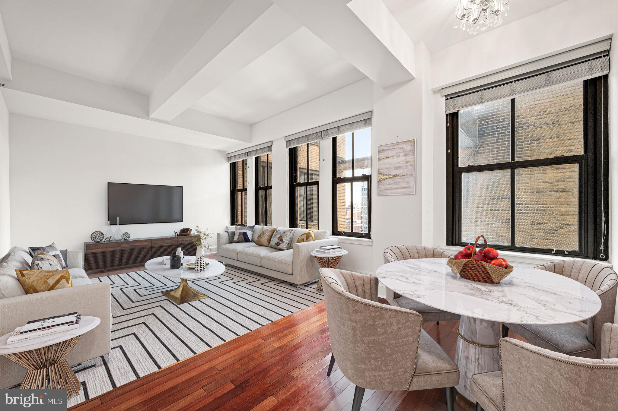 1500 Chestnut Street, Unit 18I Philadelphia, PA 19102 - Photo 1 of 18 Virtually staged open concept living/dining