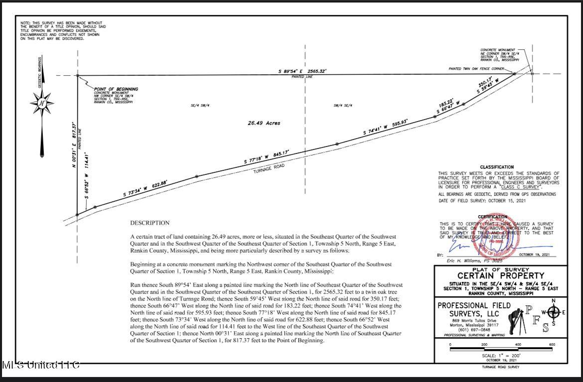 Turnage Road Pelahatchie, MS 39145 - Photo 3 of 4 Plat