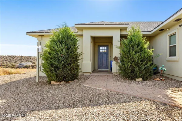 a view of a entryway door front of house
