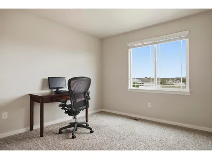 a view of a workspace with a window