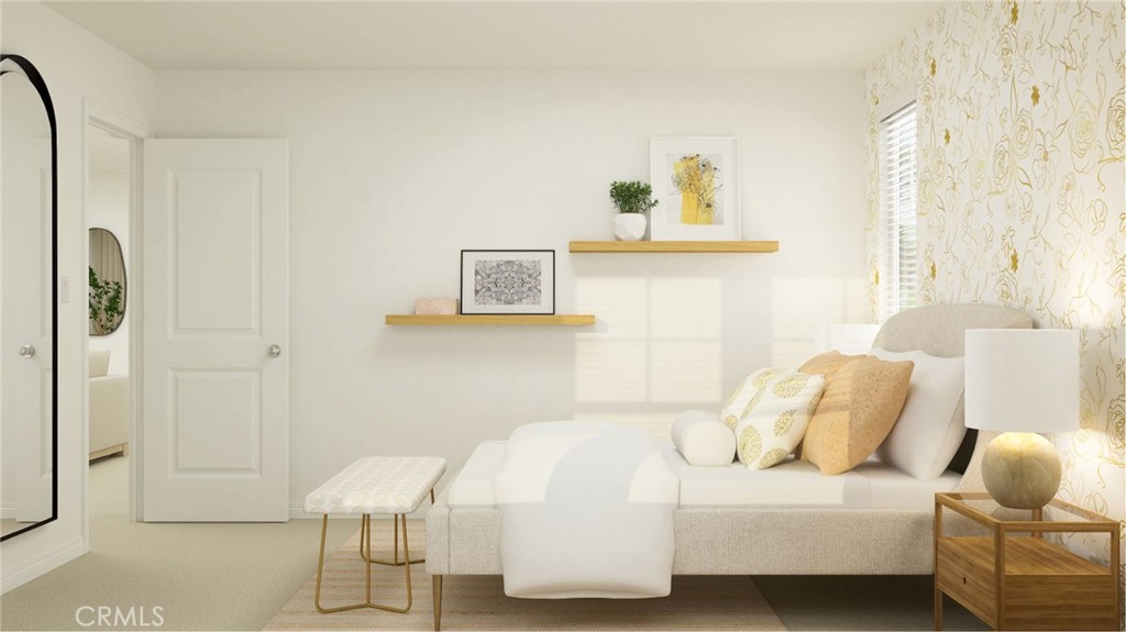 2386 Peach Tree Lane Perris, CA 92570 - Photo 10 of 23 a bedroom with a bed and a couch