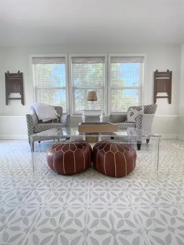 a view of a hallway with washer and dryer