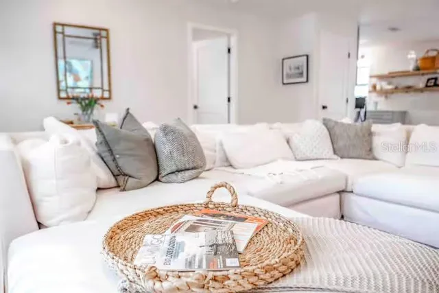 a living room with a couch