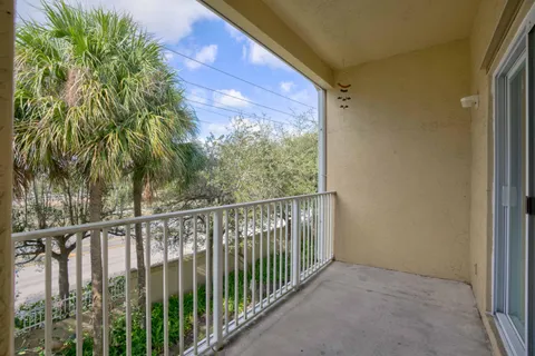 a view of a balcony