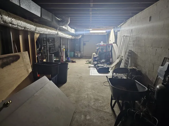 a room with furniture