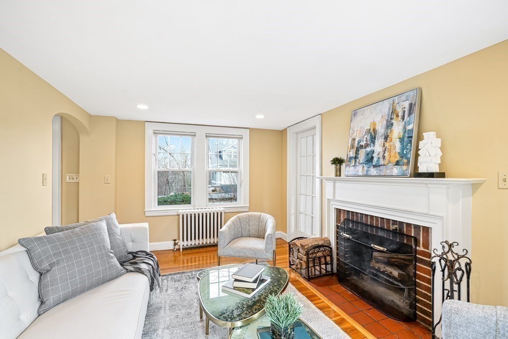 14 Fife Road Wellesley, MA 02481 - Photo 12 of 36 a living room with furniture and a fireplace