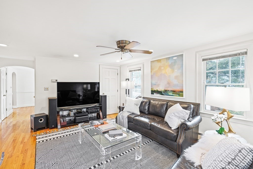 14 Fife Road Wellesley, MA 02481 - Photo 7 of 36 a living room with furniture and a flat screen tv