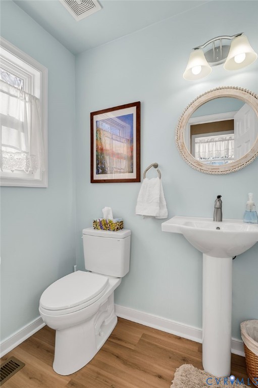 13366 Depot Road Hanover, VA 23069 - Photo 14 of 27 a bathroom with a toilet a sink and mirror