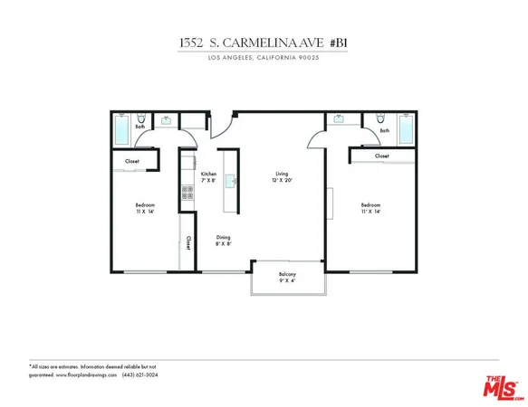 $3,345 | 1352 South Carmelina Avenue, Unit 101, Los Angeles, CA 90025