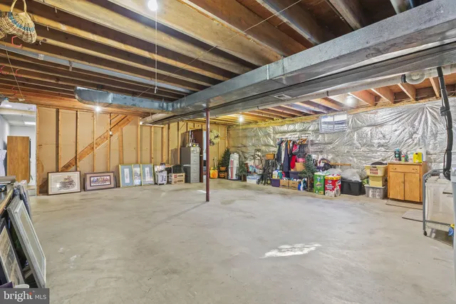 a view of a garage with cars