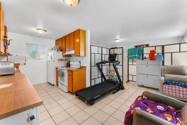 a room with storage and utility