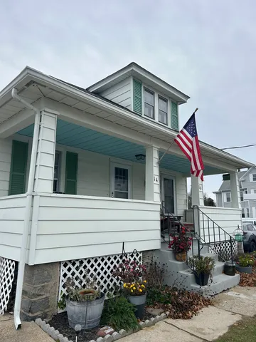 a front view of a house