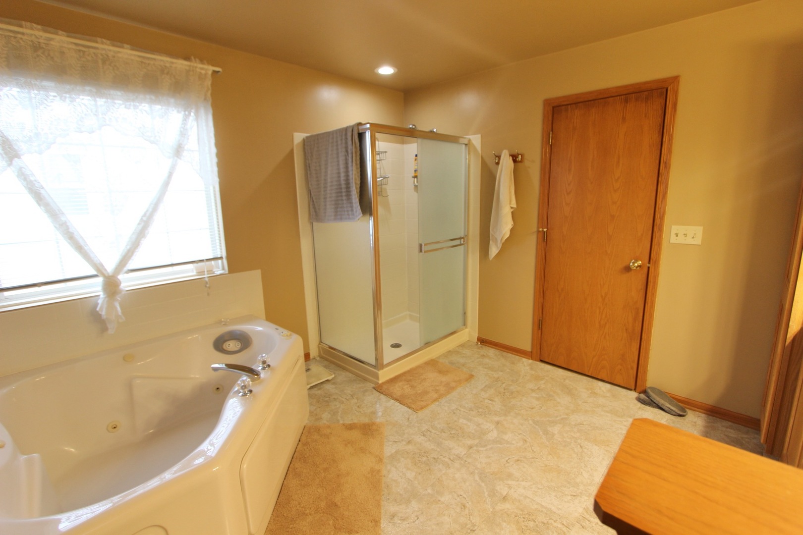 1458 Wildmeadow Road Round Lake, IL 60073 - Photo 31 of 45 a bathroom with a tub a sink and a shower