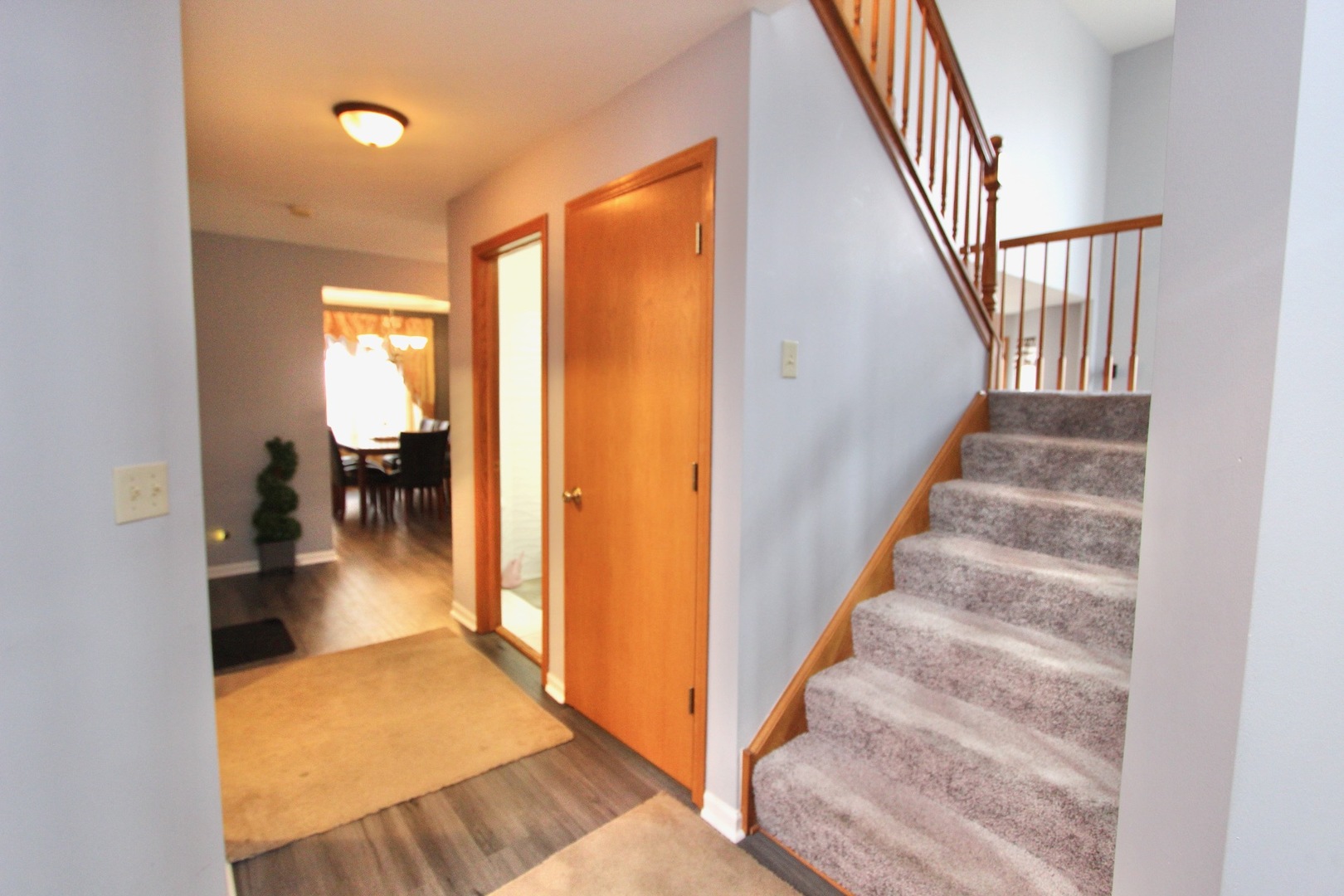1458 Wildmeadow Road Round Lake, IL 60073 - Photo 6 of 45 a view of entryway and hall with wooden floor
