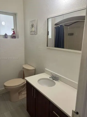 a bathroom with a bath tub