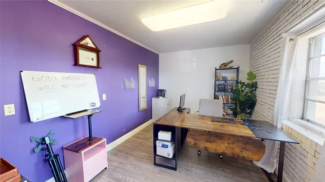 a room with furniture and window