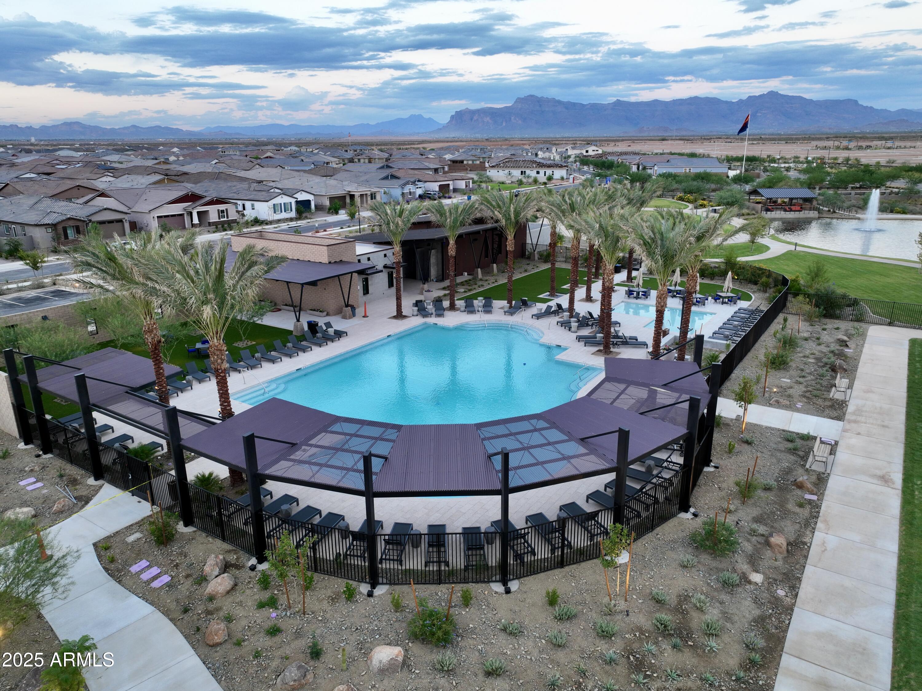 415 West Fremont Pass Apache Junction, AZ 85120 - Photo 32 of 34 an aerial view of a house with swimming pool