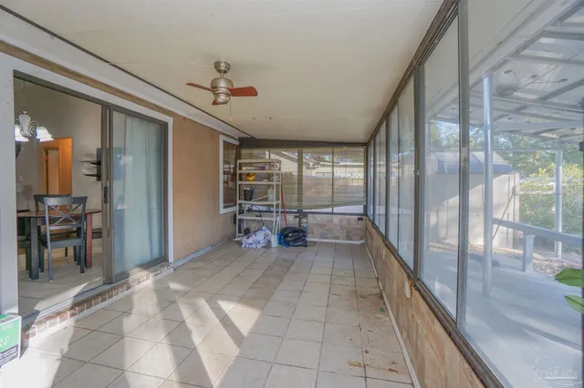 a view of a potted plants in front of house