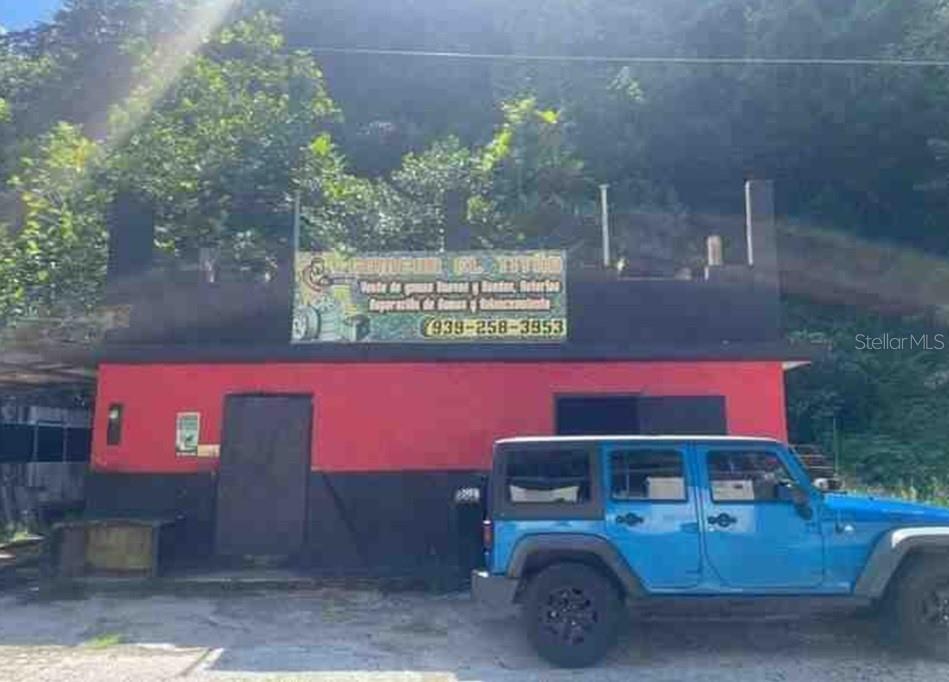 a view of a car garage