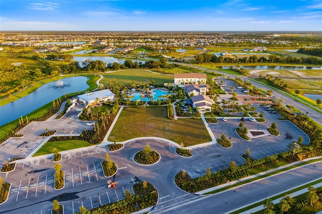 17436 Haysack Terrace Bradenton, FL 34211 - Photo 33 of 53 an aerial view of residential houses with outdoor space