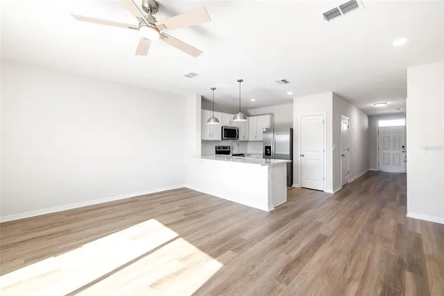 a view of a glass door with a from a window