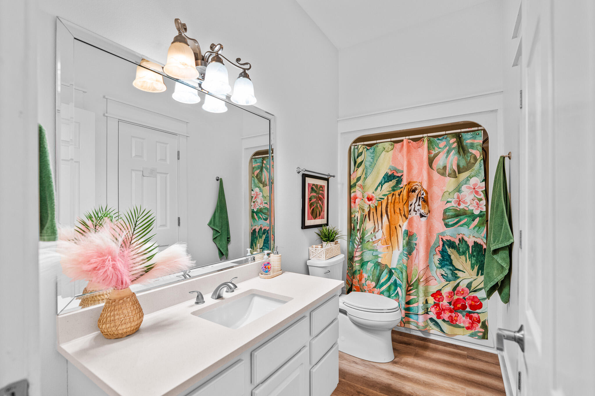 15 Beachwalk Lane Santa Rosa Beach, FL 32459 - Photo 7 of 26 a bathroom with a sink a toilet and a mirror