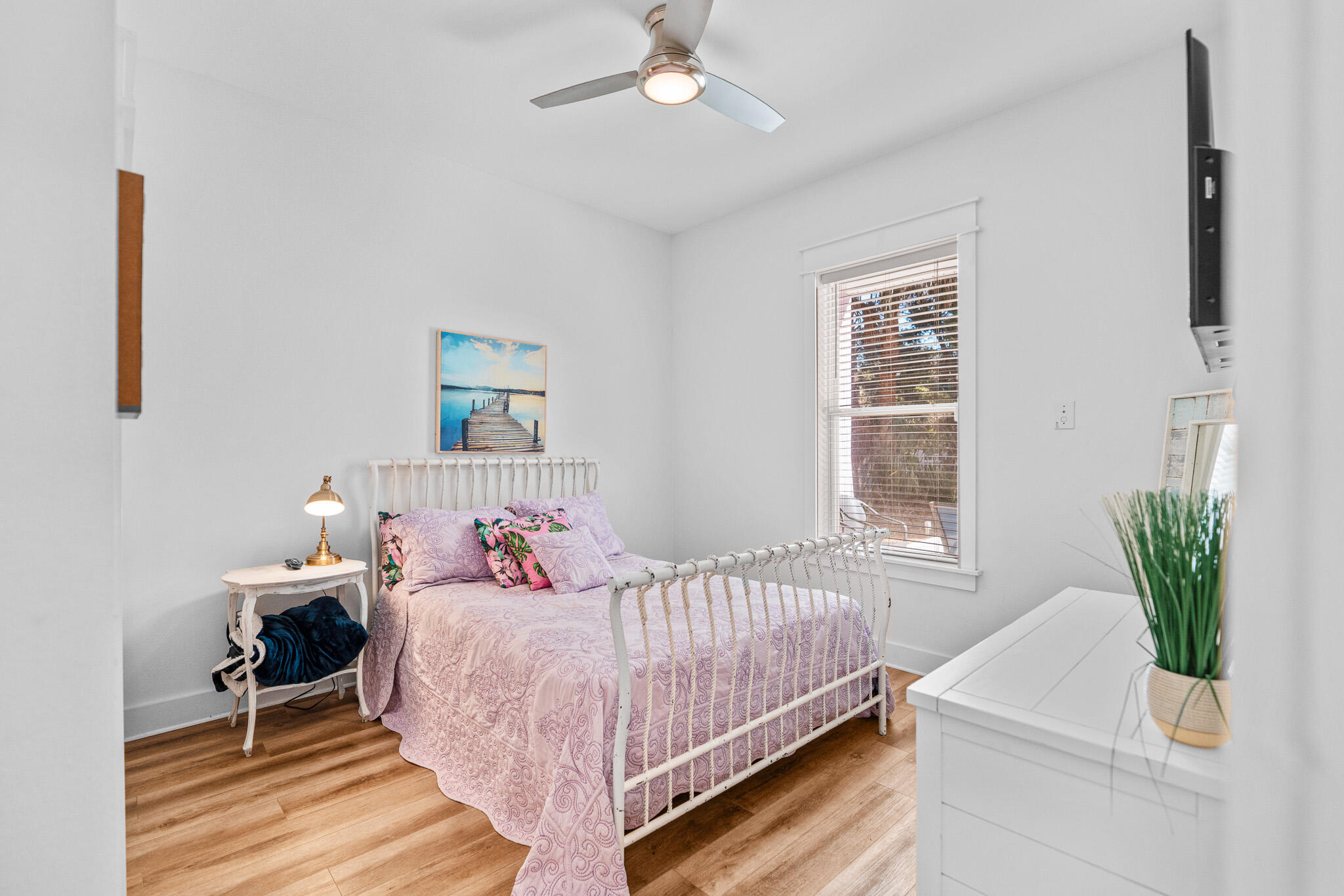 15 Beachwalk Lane Santa Rosa Beach, FL 32459 - Photo 8 of 26 a bedroom with a bed table and chair