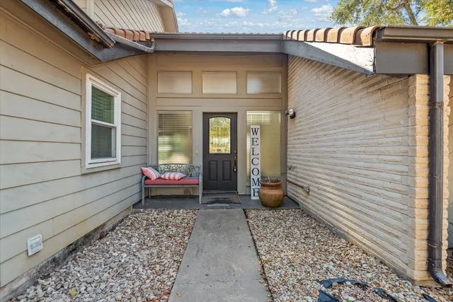 a view of a two couches in the patio